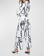 Image 2 of 4: Alice + Olivia Chloe Boxy Cropped Denim Jacket