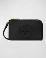 Image 1 of 3: Tory Burch Ella Zip Vegan Leather Card Holder