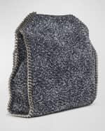 Image 4 of 6: Stella McCartney Falabella Chain Eco Denim Tweed Tote Bag