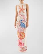 Image 2 of 5: REBECCA VALLANCE By The Bay Graphic-Print Column Gown