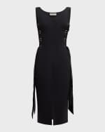 Image 1 of 6: Chiara Boni La Petite Robe Sleeveless Lace-Up Bodycon Dress
