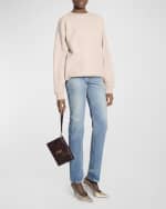 Image 3 of 6: Saint Laurent YSL Envelope Flap Pouch in Quilted Leather