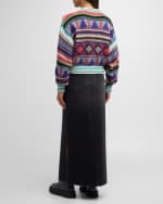 Image 3 of 6: MOTHER The Fun Dip Slice Maxi Skirt