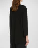 Image 3 of 4: Max Mara Leisure Sottile Split-Neck Viscose Crepe Blouse