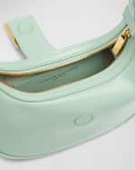 Image 5 of 6: Brandon Blackwood Luna Zip Leather Shoulder Bag