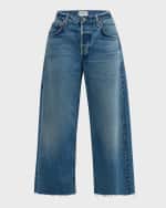 Image 1 of 6: Citizens of Humanity Ayla Raw Hem Cropped Jeans
