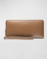 Image 1 of 2: MICHAEL Michael Kors Jet Set Grained Leather Wristlet
