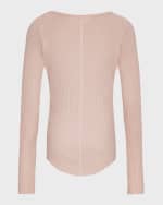 Image 3 of 5: Molo Girl's Rochelle Ribbed Top, Size 3T-6