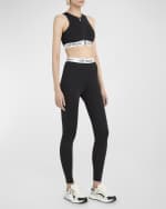 Image 7 of 7: Off-White Zipped Rowing Top with Logo Band