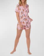 Image 3 of 3: BedHead Pajamas Animal-Print Jersey Shorty Pajama Set
