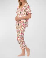 Image 3 of 3: BedHead Pajamas Cropped Organic Cotton Jersey Pajama Set