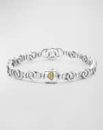 Image 3 of 6: LAGOS Signature Caviar Interlocking Taper Link Bracelet