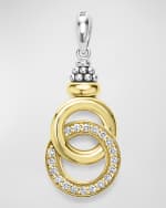 Image 1 of 2: LAGOS Signature Caviar Interlocking Diamond Pendant