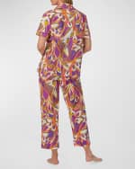 Image 2 of 3: Trina Turk x Bedhead Pajamas Cropped Organic Cotton Poplin Pajama Set