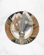 Image 3 of 5: Kim Seybert Pavilion Wooden Napkin Ring