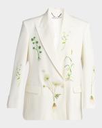 Floral Embroidery Suit | Neiman Marcus