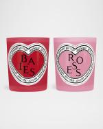 Diptyque Limited Edition Valentines Baies and Roses Duo Scented