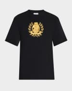 Men's B Crest Embroidered Cotton T-Shirt