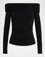 Chaiya Off-The-Shoulder Jersey Top, image 4 of 4