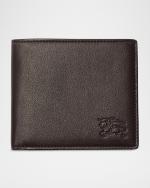 Burberry Men's Pop Check Bifold Wallet | Neiman Marcus