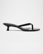 45mm Carolyn Patent Leather Thong Sandals, image 4 of 4