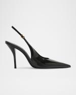 Liora 100mm Patent Leather Slingback Pumps, image 4 of 4