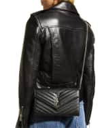 Image 3 of 7: Saint Laurent YSL Monogram Large Wallet on Chain in Grained Leather