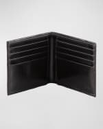 Image 2 of 2: Neiman Marcus Lizard Slim Wallet, Black