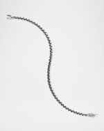 Image 4 of 5: David Yurman 4mm Men's Box Chain Bracelet in Silver