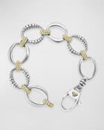 Image 3 of 5: LAGOS Fluted Oval Caviar Link Bracelet