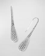 Image 4 of 5: LAGOS Caviar Domed Silver Drop Earrings