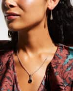 Image 5 of 5: LAGOS Caviar Domed Silver Drop Earrings