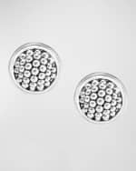 Image 4 of 4: LAGOS 15mm Caviar Bezel Button Earrings