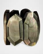 Image 1 of 2: Viktoria Hayman Faceted Mother-of-Pearl Stretch Bracelet