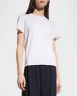Image 3 of 5: THE ROW Wesler Short-Sleeve Top