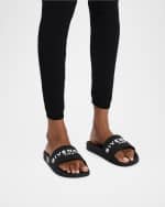 Image 2 of 6: Givenchy Logo Rubber Sandal Slide