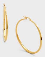 Image 1 of 5: Roberto Coin Bold Gold Hoop Earrings