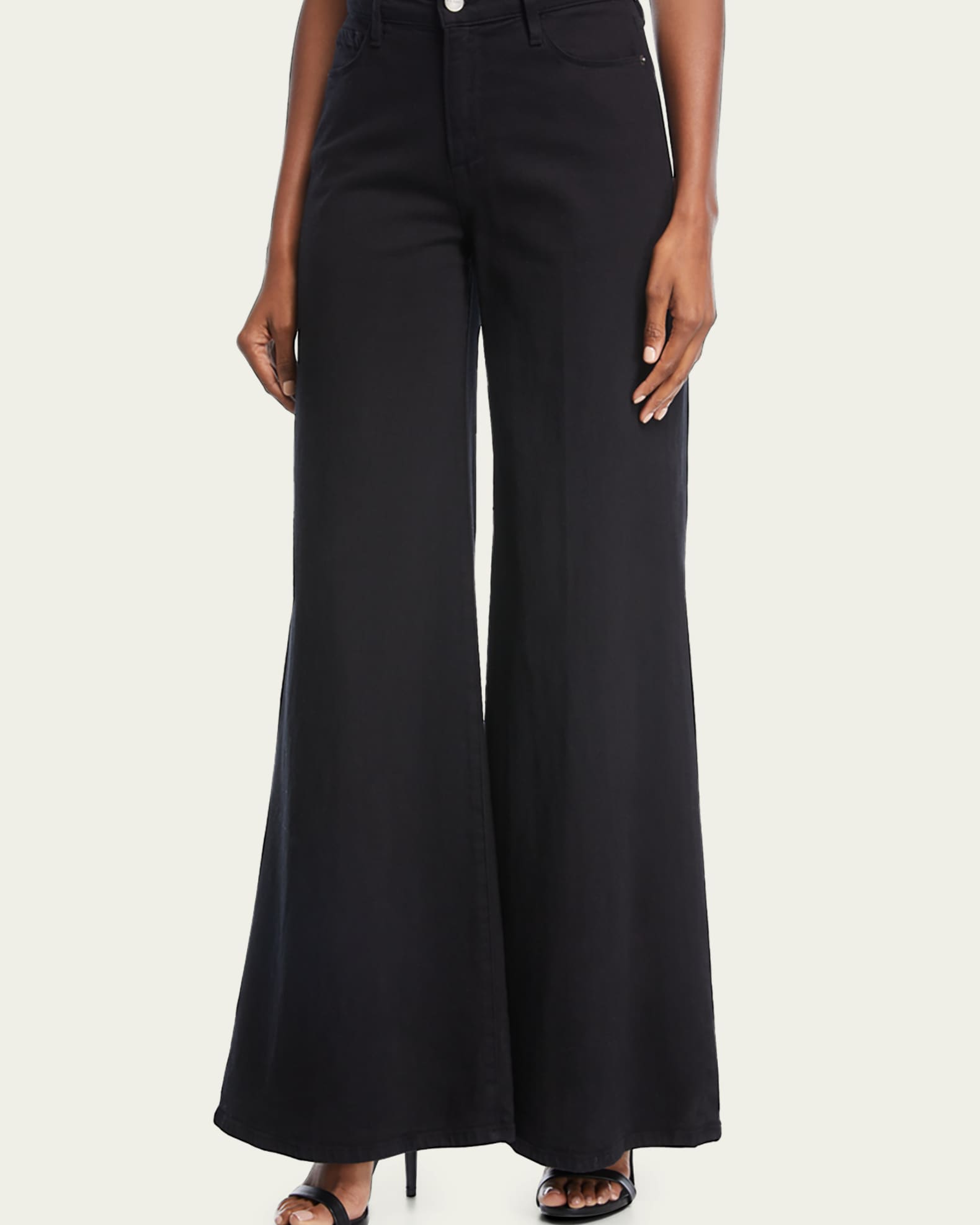 FRAME Le Palazzo high-rise wide-leg jeans