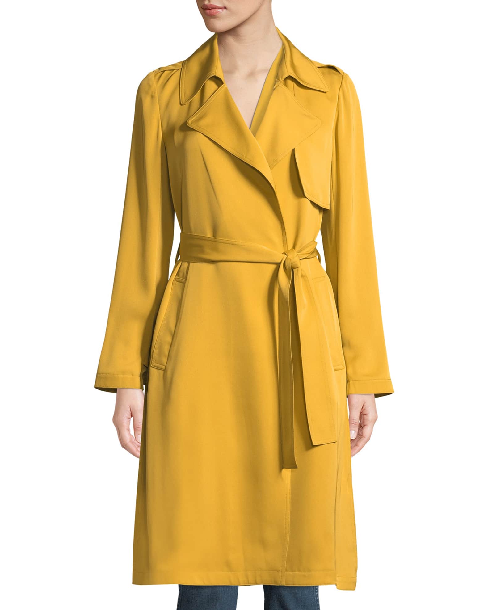 Silk Belted Trench Coat and Matching Items | Neiman Marcus