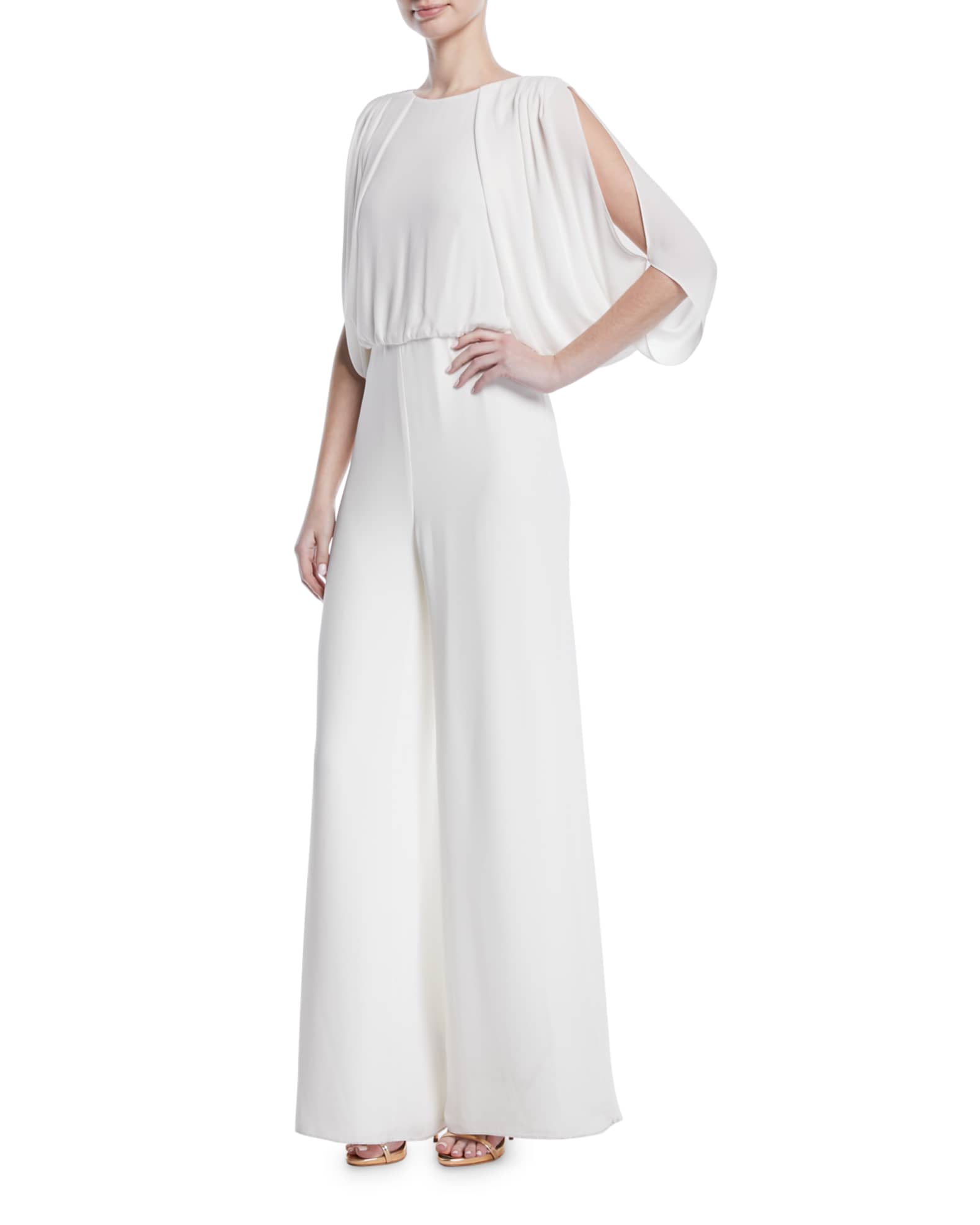 Draped Open Back Jumpsuit