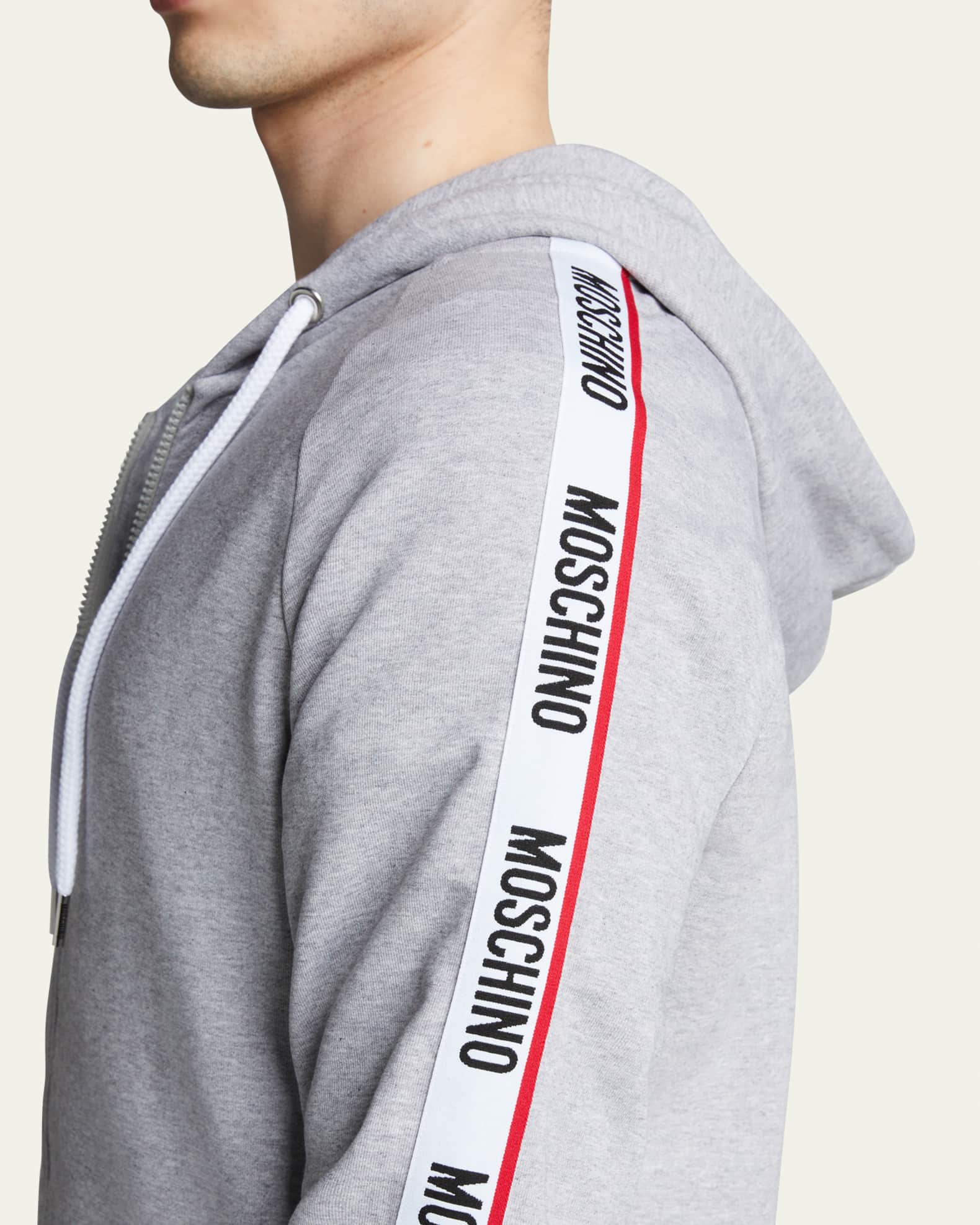 Moschino tape top full zip hoodie