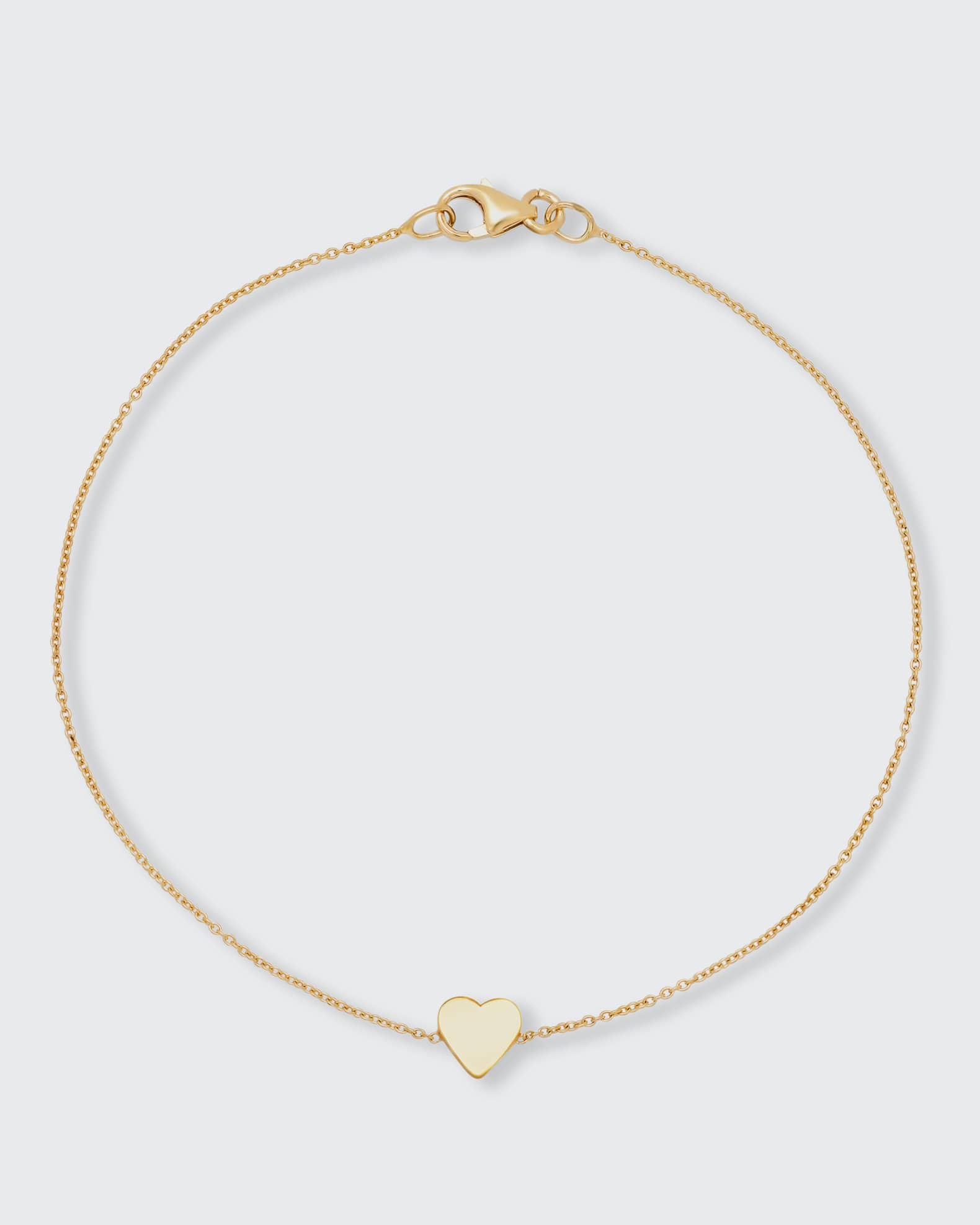 Jennifer Meyer 18k Mini Heart Bracelet