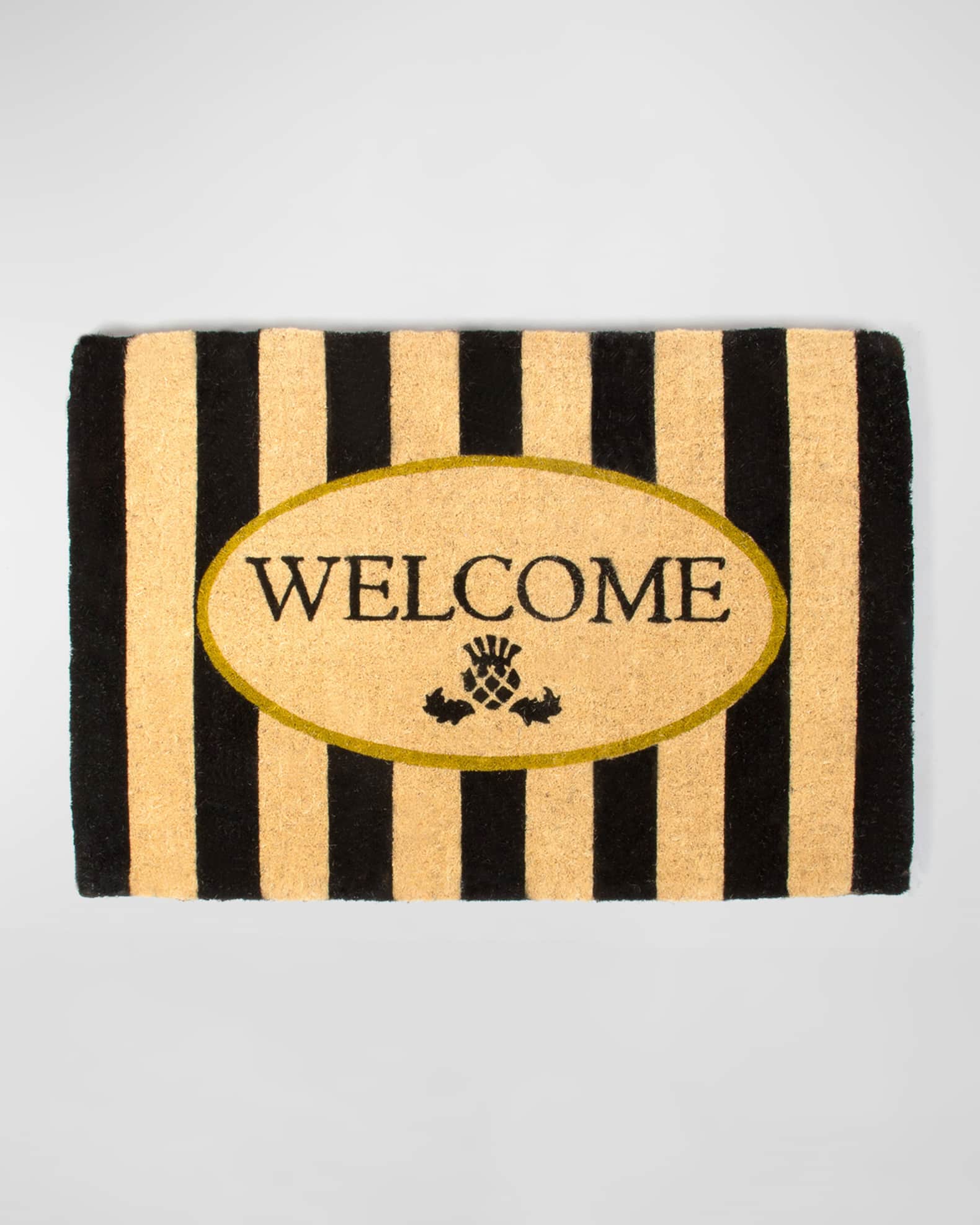 Awning Stripe Welcome Mat 0