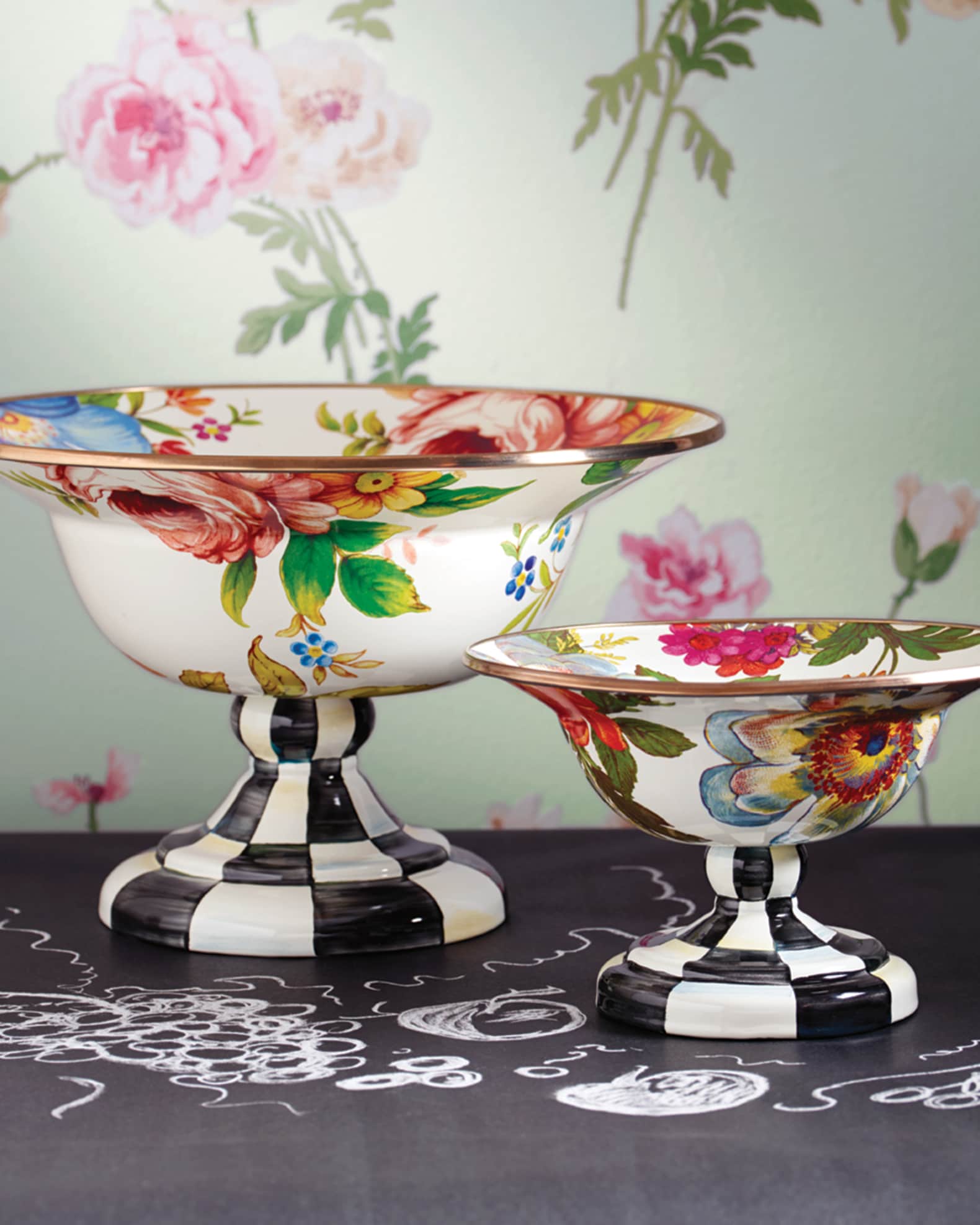 Large Flower Market Compote 1