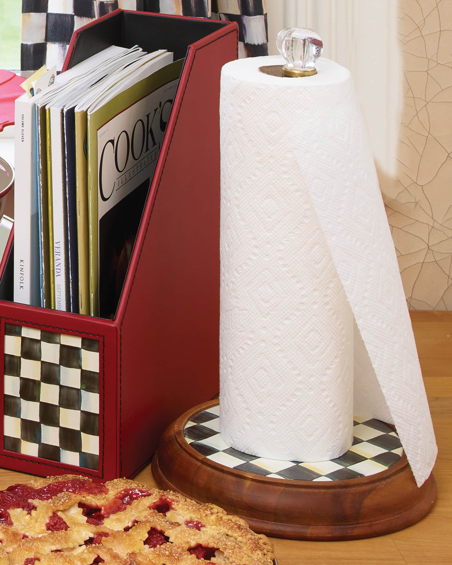 Courtly check paper towel holder discount