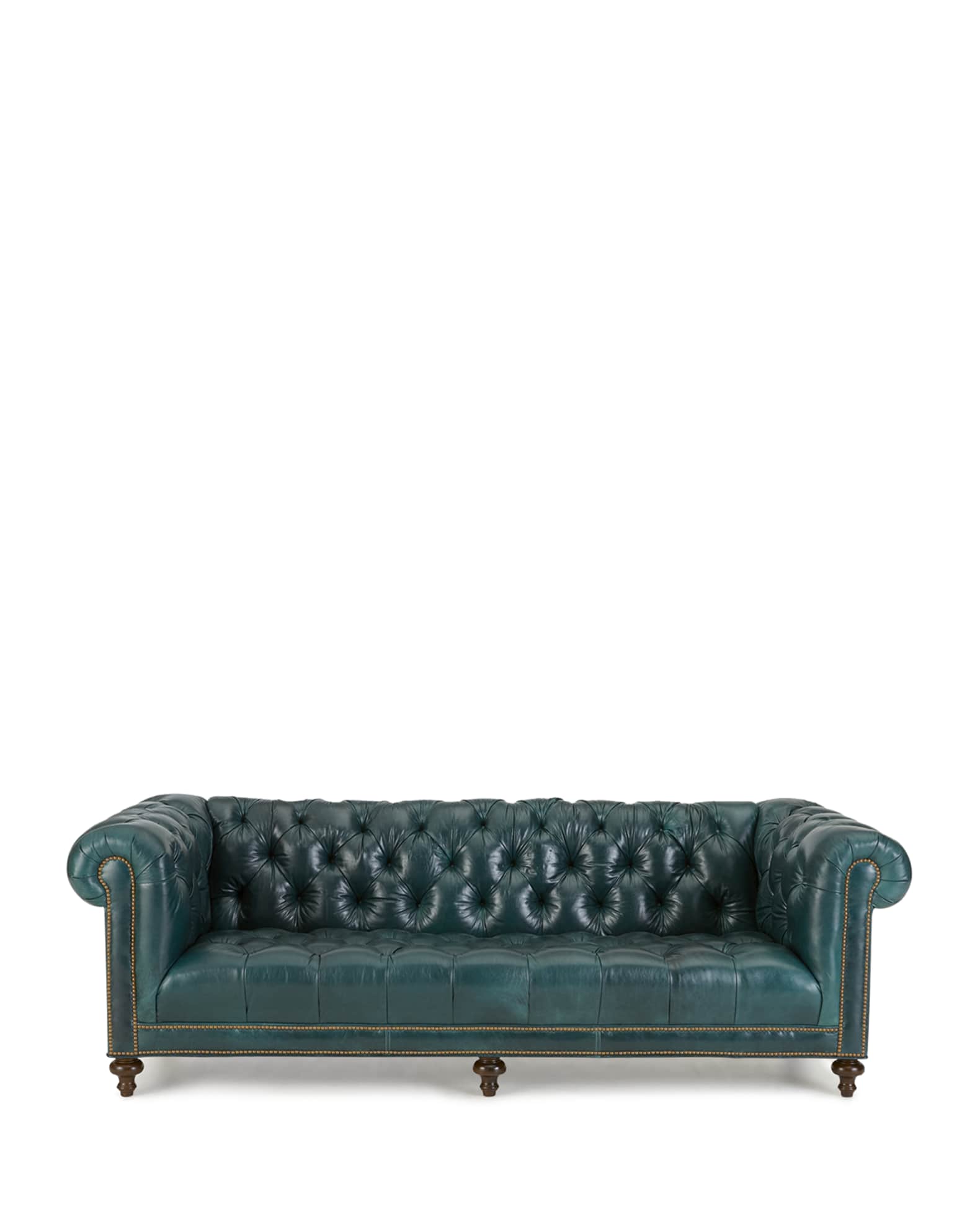 Davidson 94" Tufted Seat Chesterfield Sofa 1