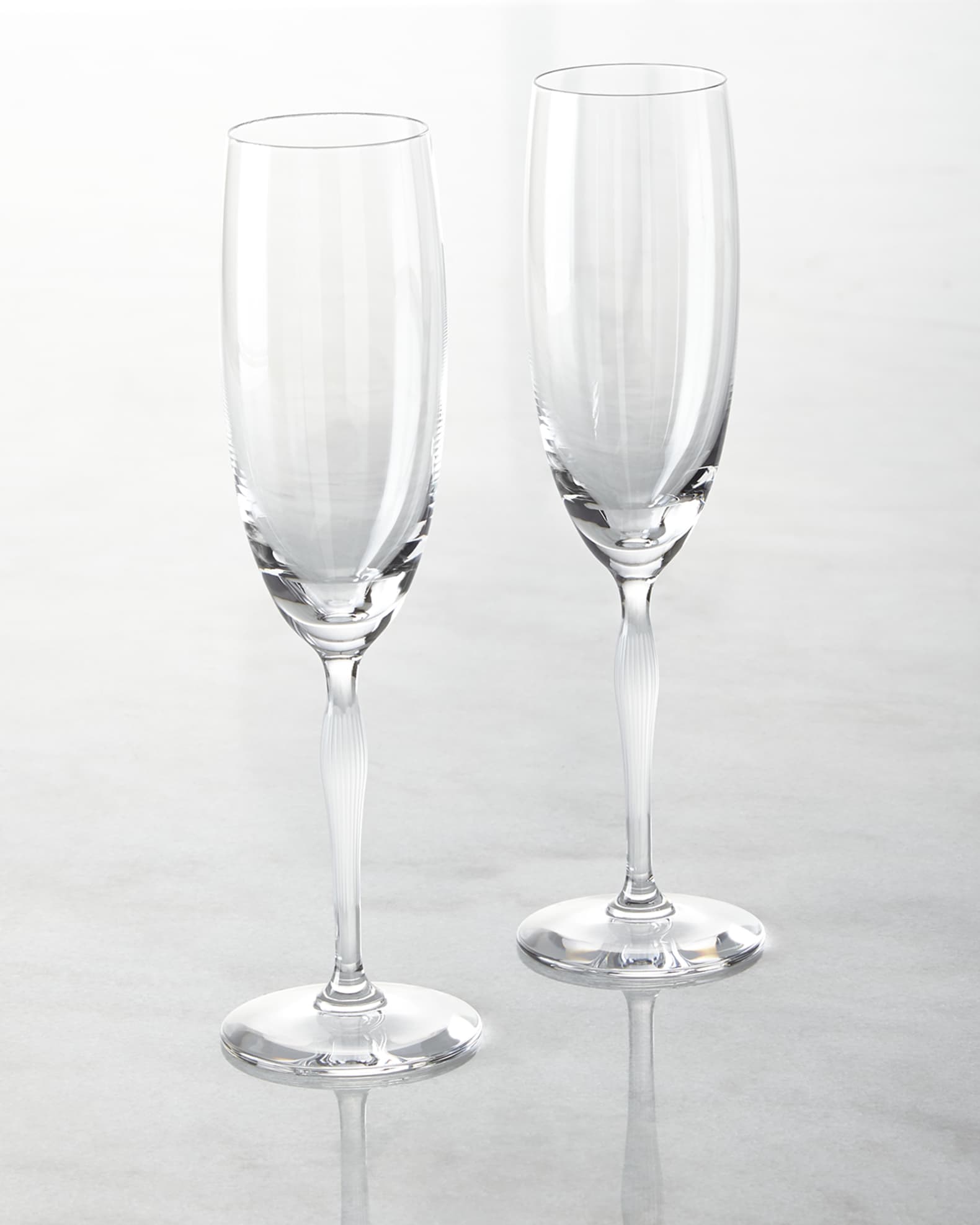 Lalique 100 Points Champagne Flutes, Set of 2