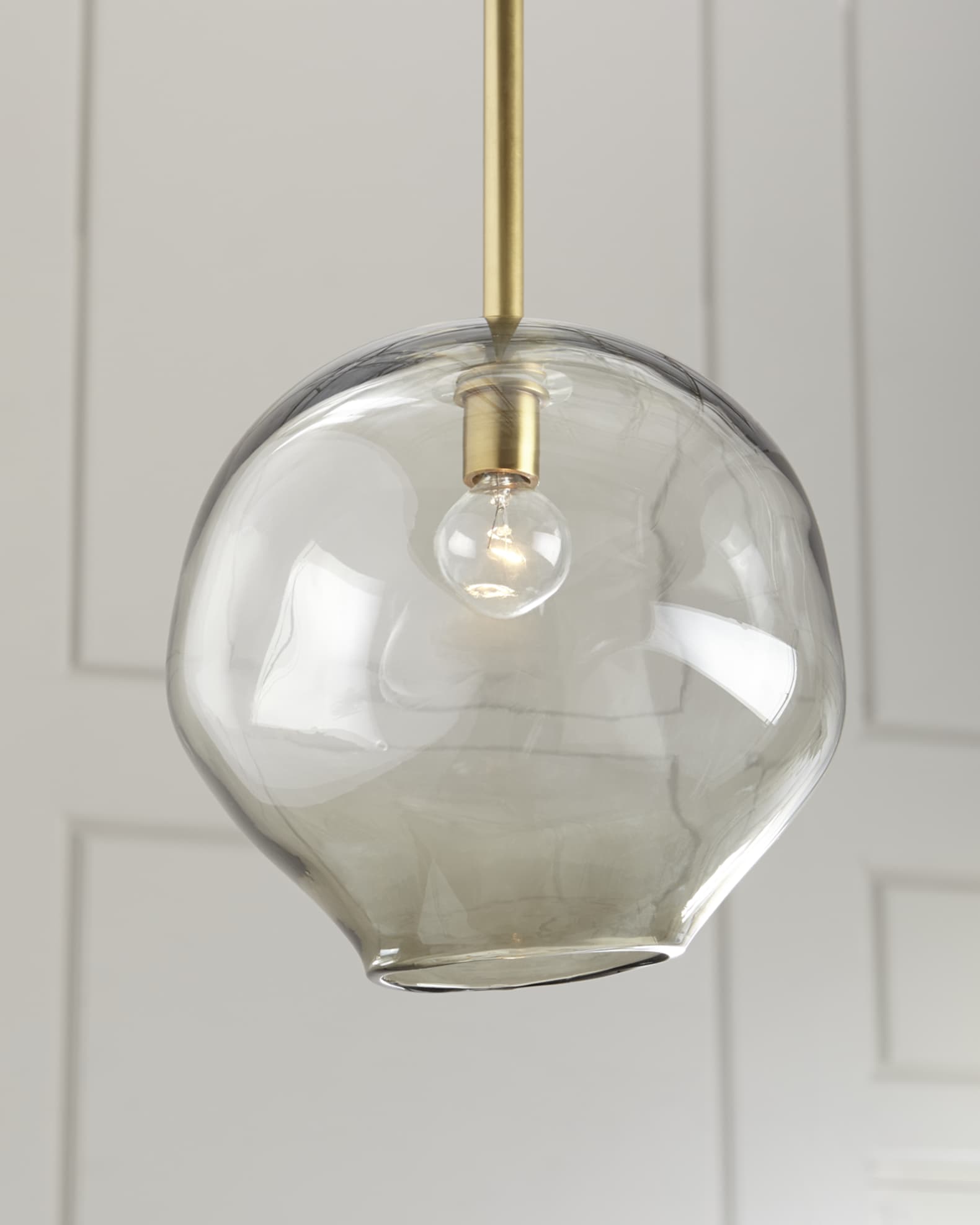 Molten Large 1 Light Smoke Pendant