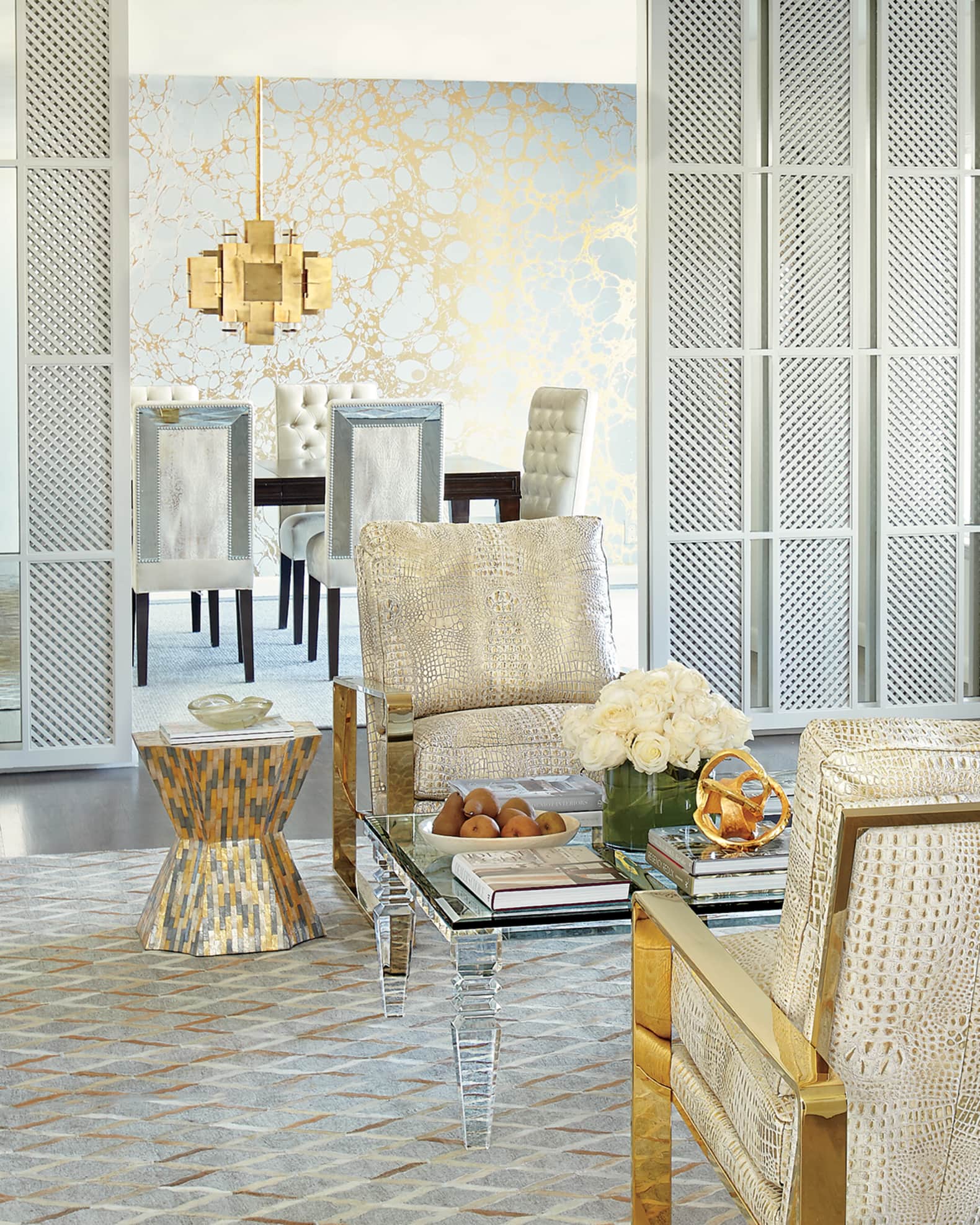 Interlude Home Christelle Acrylic Coffee Table Neiman Marcus