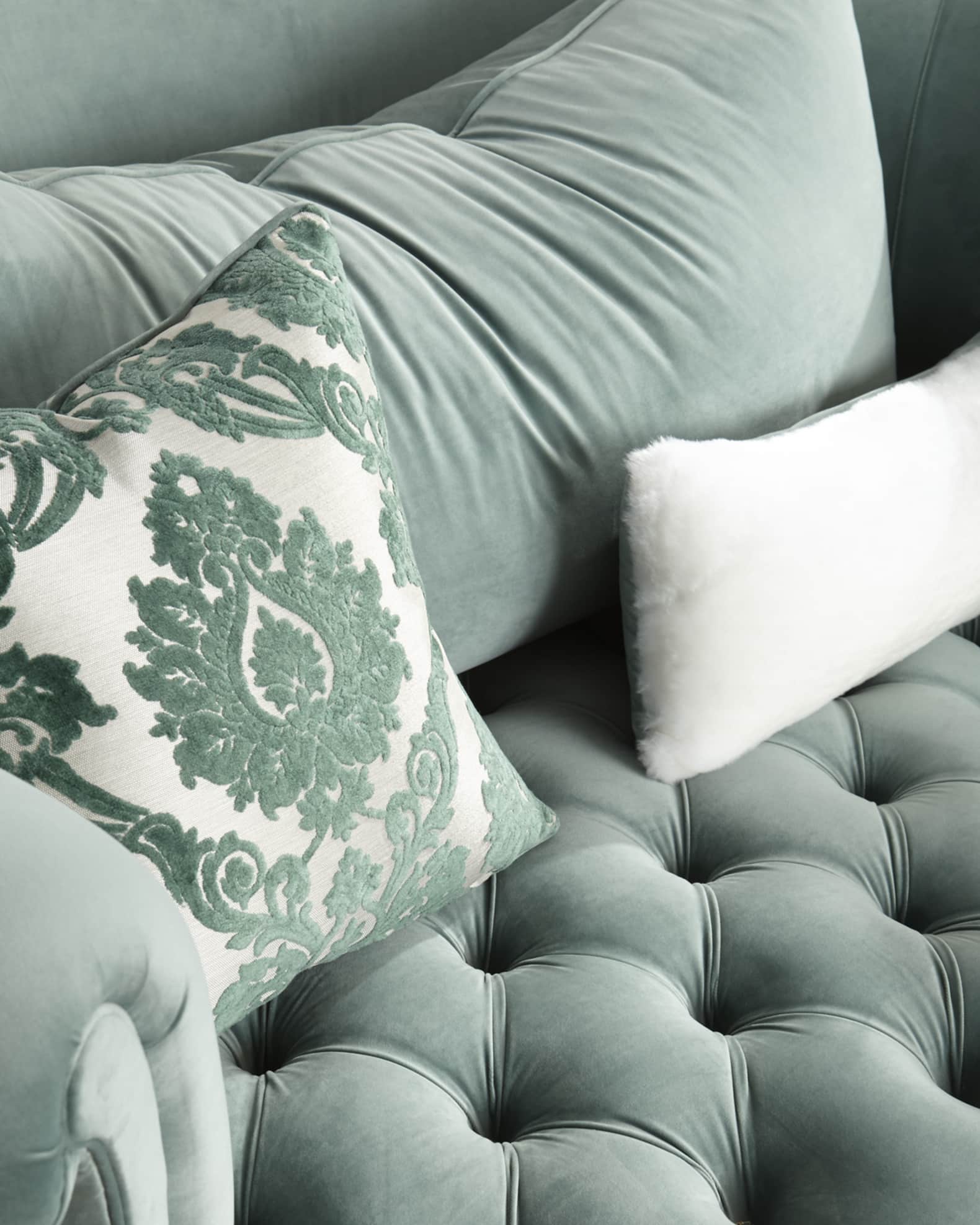 Duck egg cuddle chair top